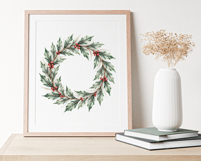 Vintage Christmas Frames Clipart Bundle | 30 PNG Borders Product Image 6