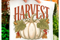 Harvest Pumpkin Distressed Fall PNG Product Image 1
