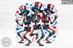 4th of July Skeleton - 4th Of July PNG Design Product Image 1