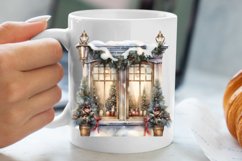 Christmas Window Sublimation Clipart, Christmas Window Product Image 5