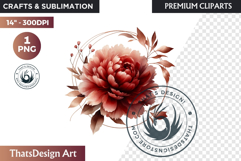 Romantic floral arrangements Clipart PNG, wedding flowers Product Image 1