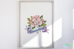 USA State Flowers Embroidery Clipart Product Image 2