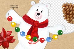 Christmas Animals Clipart, winter animal clipart Product Image 4