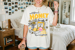 Honey Farmers Market PNG, Local Bee Farm Wildflower Honey Product Image 5