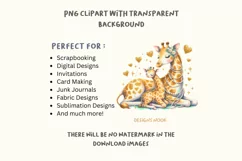 Giraffe Clipart, Mom and Baby Clipart Product Image 5