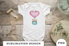 Little Teddy Bears with balloon PNG Product Image 5