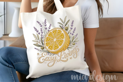 Rhinestone Lemon PNG Easy Living Mediterranean Sublimation Product Image 4
