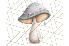 Mushroom Clipart, Realistic Forest Mushrooms PNG Product Image 5