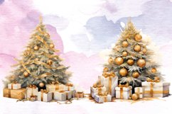 Watercolor Christmas Tree Clipart Sublimation, Watercolor Product Image 5
