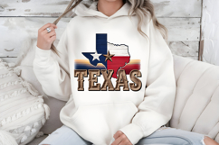 Texas State PNG, Vintage Western Sunset Sublimation Design Product Image 6