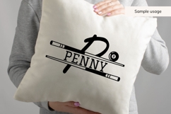 Billiards Split Monogram SVG Bundle AZ | Pool Cue 8 Ball Product Image 5