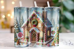 Christmas House Tumbler Wrap | Sublimation | Tumblers Product Image 1