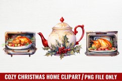 Cozy Christmas Home Clipart Sublimation Product Image 1