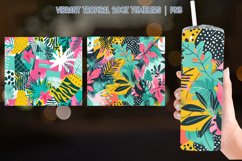Vibrant Tropical Tumbler Sublimation Design Product Image 3