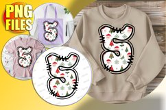 5 Doodle Letter Style Clipart Jolly Winter Vibes! Product Image 1