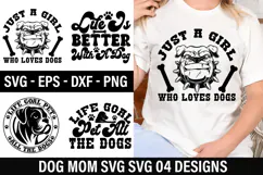Dog mom SVG Design - Life Goal Pet All The Dogs Product Image 1