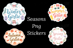 Seasons Girlie PNG Stickers Sublimation Product Image 1