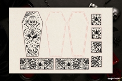 Dracula Coffin Candy Box Laser Cut | Gift Box | SVG Product Image 2