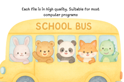 Back to School Kawaii Clipart Product Image 5
