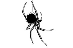 Spider Svg/Png/Jpg/Ai/Vector Spider/Black spider Svg Product Image 6