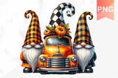 Halloween Gnome Sublimation - Clipart PNG Design Product Image 1