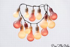 Cute Pink Christmas Watercolor Clipart PNG Product Image 6