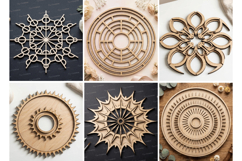 Trendy Mandala Cut Laser Cut SVG Bundle, Mandala Laser Cut Product Image 3