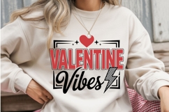 Valentine Vibes PNG | Retro Valentine Lightning Bolt PNG Product Image 2