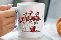 Christmas Skeleton Sublimation Clipart, Christmas PNG Product Image 5