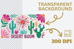 Desert Bloom PNG, Boho Desert Flowers PNG, Southwestern Product Image 2