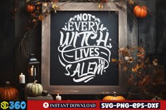 Not every witch lives in salem SVG, Halloween SVG Product Image 3