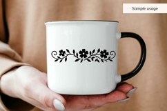 Elegant Floral Divider SVG Product Image 5