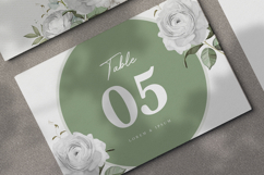 elegant wedding invitation card with roses flower Product Image 5