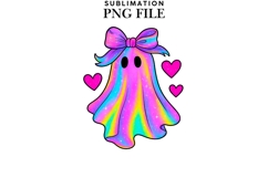 Neon ghost png design Product Image 1