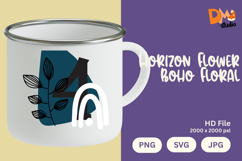 Horizon Flower Boho Floral Monogram Product Image 1