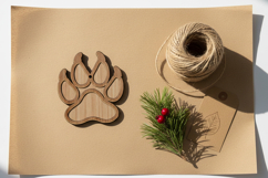 Dog Paw Laser Cut File. Dog Print SVG. Product Image 7