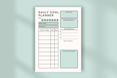 Pastel Daily Goal Planner Template | Canva Editable Product Image 4