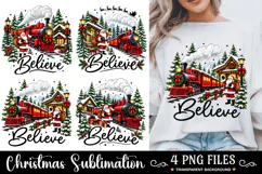 Vintage Santa Christmas PNG, Christmas Sublimation Product Image 1