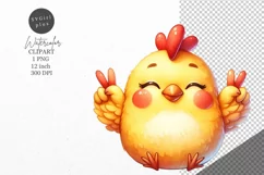 Chicken Clipart, Funny chicken clipart, Farmhouse clipart Product Image 1