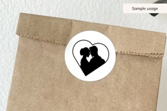 Bride And Groom Heart Frame SVG Product Image 5