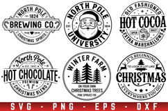 Farmhouse Christmas Sign Svg Bundle, Vintage Christmas Svg Product Image 5