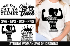 Strong Woman SVG Design - Queens don t do drama we do busine Product Image 1