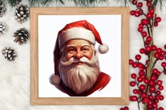 Vintage Black Santa Claus Sublimation Clipart, Santa PNG Product Image 4