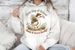 First Day of School PNG, Western Duck Sublimation Design Product Image 5