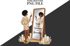 Christmas motivational women png design for T-shirts Product Image 2