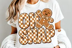 Oh Snap Gingerbread Christmas PNG, Oh Snap PNG, Christmas Product Image 5
