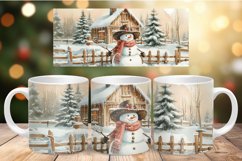 Mug Wrap Sublimation - snowman Product Image 1