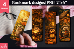 Fairy Hedgehog Bookmark PNG forest magical bookmark Product Image 1