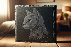 Cat Circuit Head Tech Line Art Animal Product Image 7