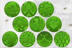 St. Patrick&#039;s day 28 car coaster &amp; key chain glitter designs Product Image 5
